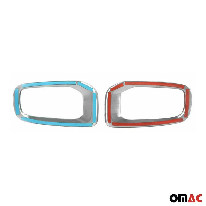 Fog Light Lamp Bezel Cover for Jeep Renegade 2015-2018 Steel Dark 2 Pcs - OMAC USA