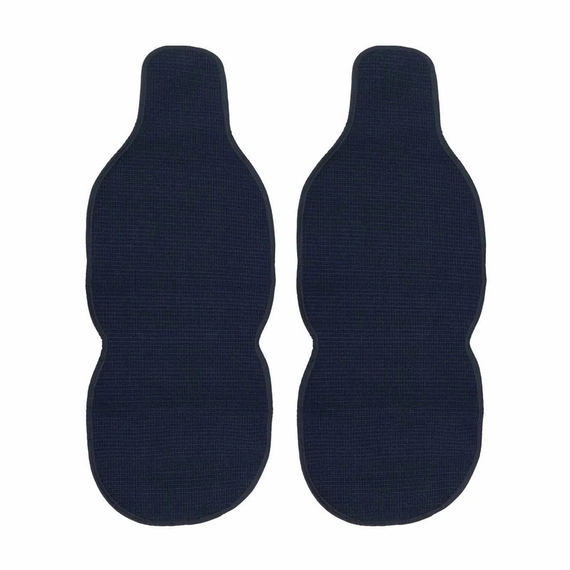 Chrysler Antiperspirant Front Seat Cover Pads Black Dark Blue 2 Pcs