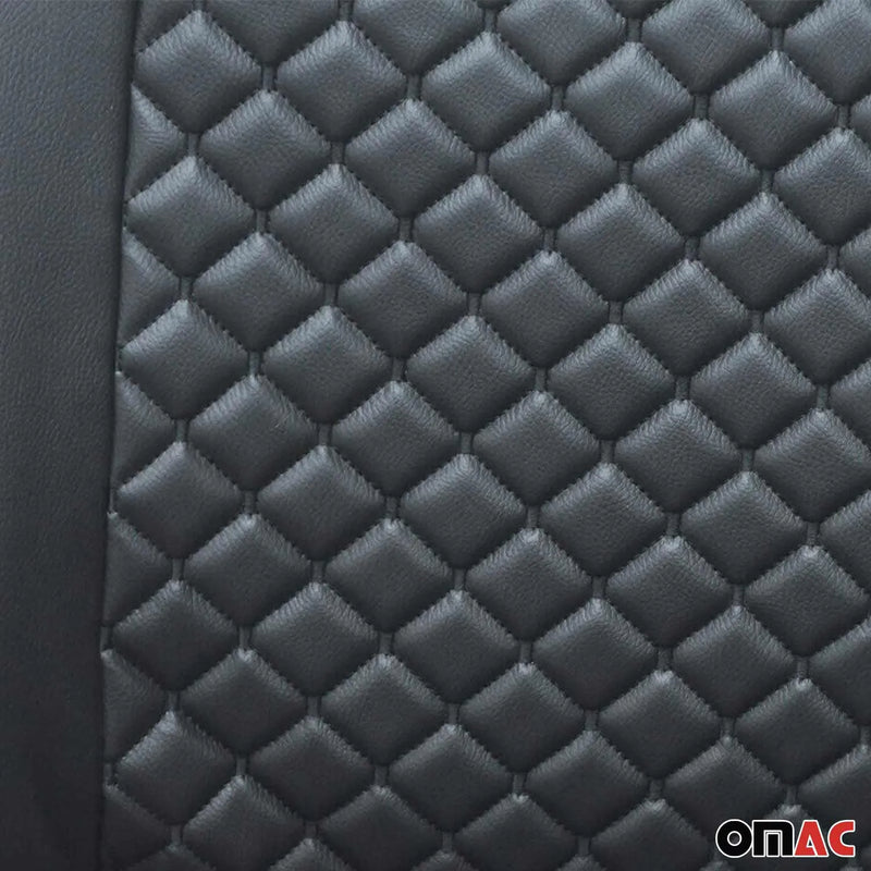 2015-2024 Ford Transit Leather Custom fit Car Seat Covers Black