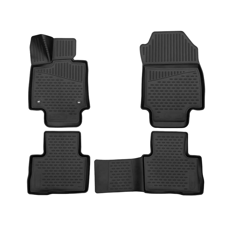 2019-2024 Toyota RAV4 Floor Mats Liners Full Set All Weather Black