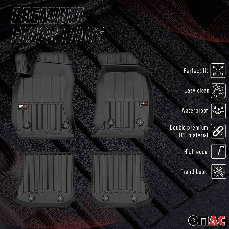 1996-2001 Audi A4 Sedan Wagon Premium Floor Mats Liners Full Set All Weather Heavy Duty