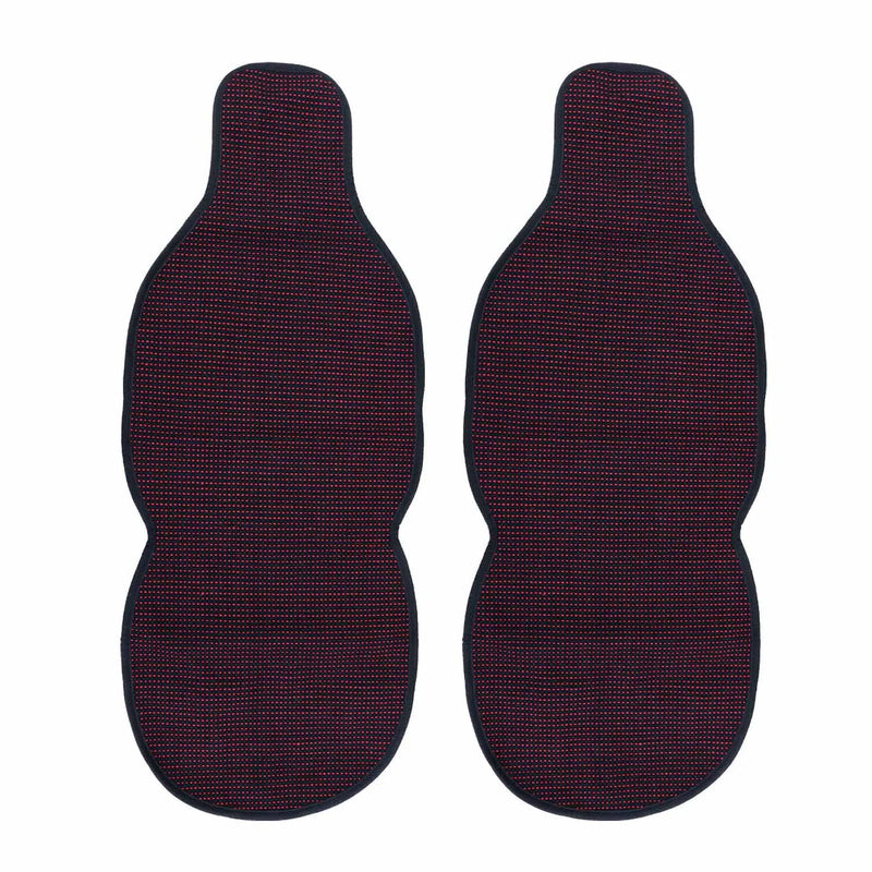 Tesla Antiperspirant Front Seat Cover Pads Black Red 2 Pcs