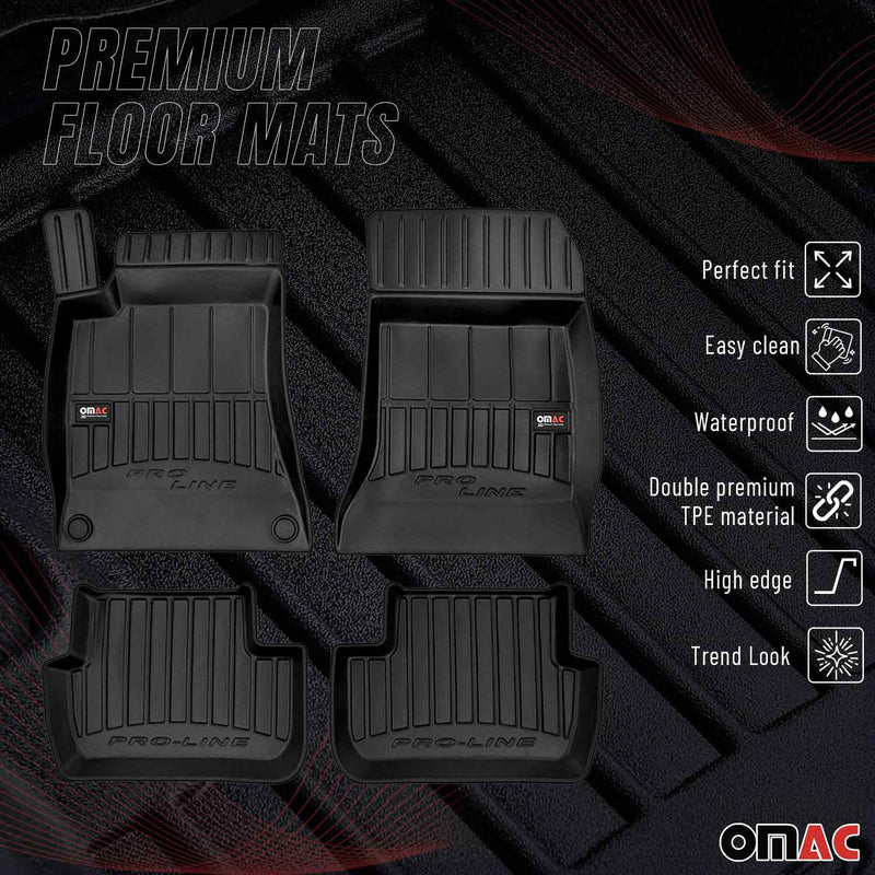 2013-2018 Mercedes A Class W176 A45 A45 A180 Premium Floor Mats Liners Full Set All Weather Heavy Duty