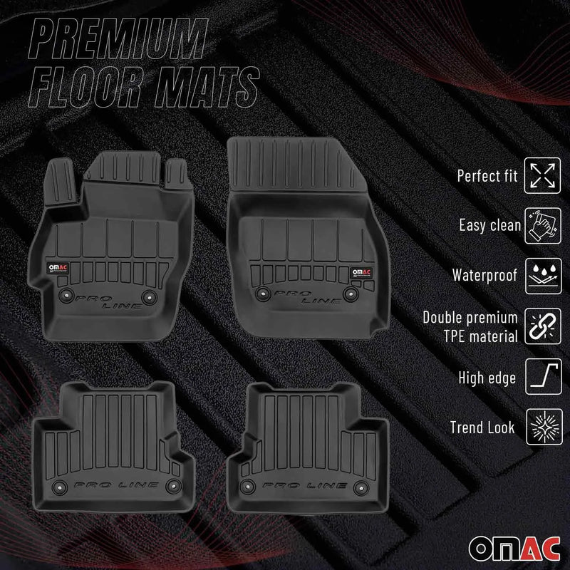 2010-2013 Mazda 3 Premium Floor Mats Liners Full Set All Weather Heavy Duty