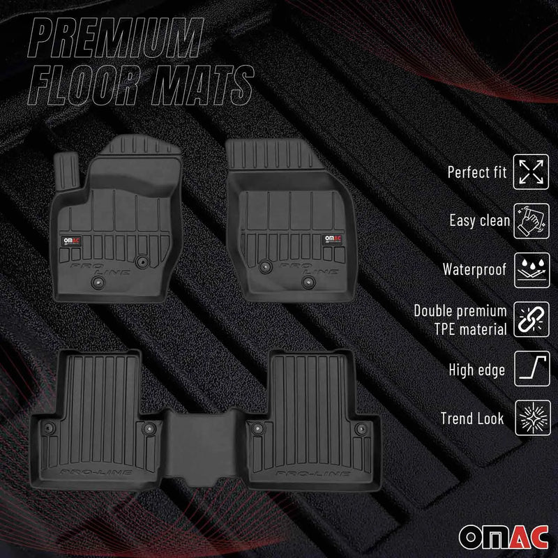 2003-2014 Volvo XC90 Premium Floor Mats Liners Full Set All Weather Heavy Duty