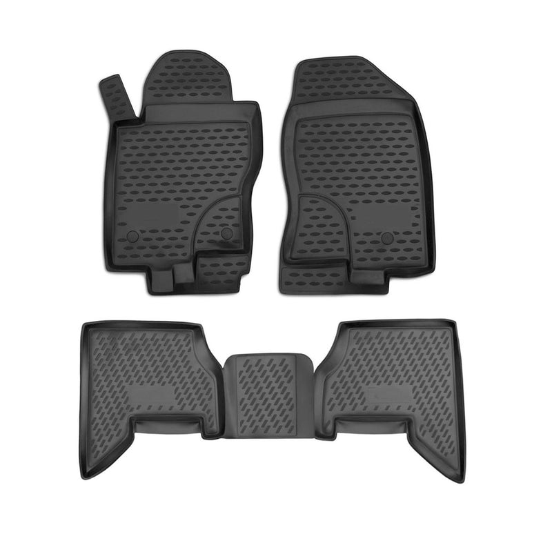 2010-2012 Nissan Pathfinder Floor Mats Liners Full Set All Weather Black