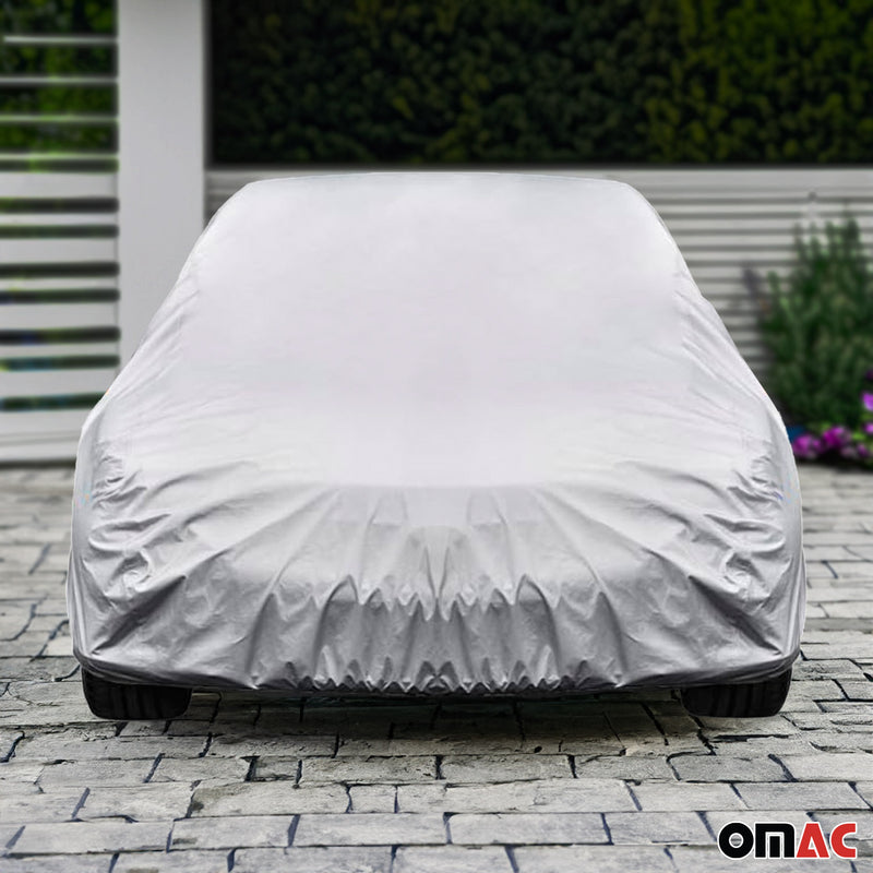 Full 14FT Car Protective Cover All Weather Outdoor Rain Dust Durable Hatchback