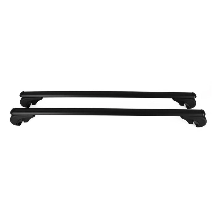 Lockable Roof Rack Cross Bars Luggage Carrier for Audi A4 Wagon 2008-2012 Black