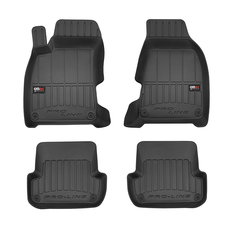 2004-2008 Audi A4 S4 A4 Quattro Sedan Wagon Premium Floor Mats Liners Full Set All Weather Heavy Duty Black