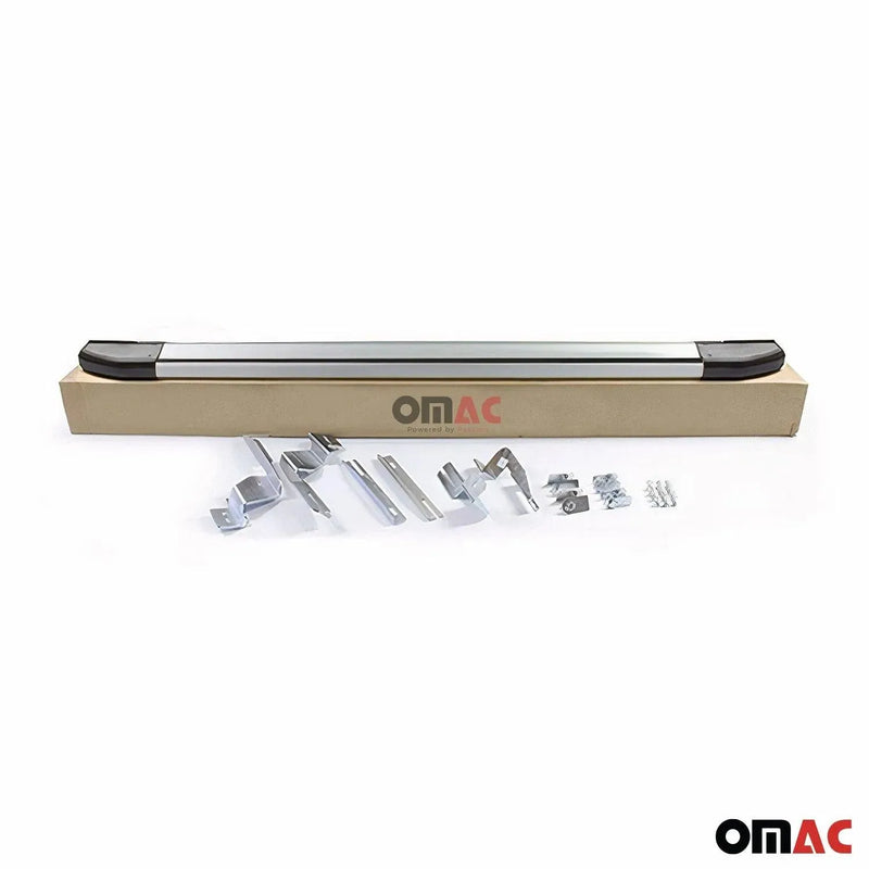 Side Steps Nerf Bars Running Board for Mercedes Metris 2016-2024 SWB Silver 2x - OMAC USA