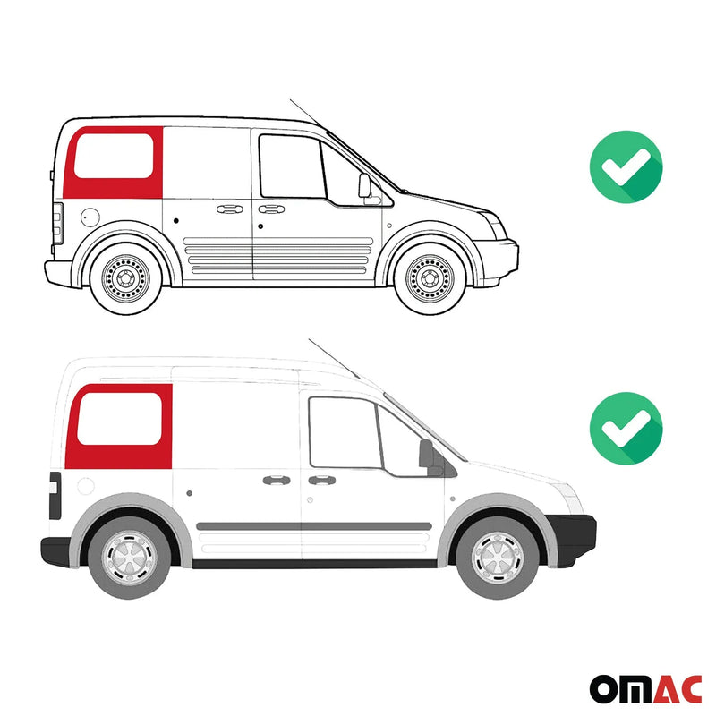 2010-2013 Ford Transit Connect Window Glass Fit Kit Right Sliding Door L1 L2