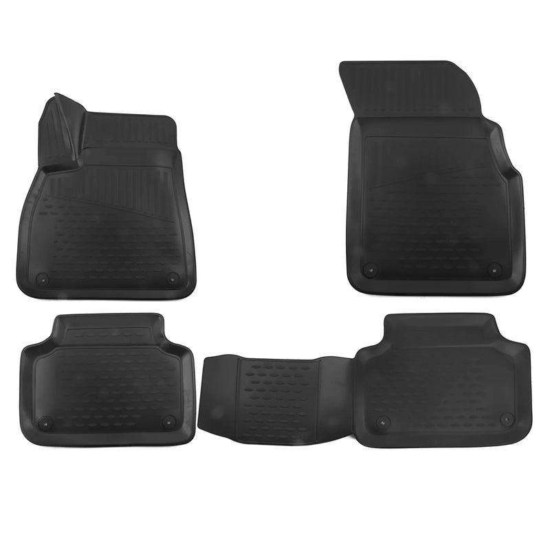 2018-2024 Audi Q7 Q8 SQ7 SQ8 Floor Mats Liners Full Set All Weather Black