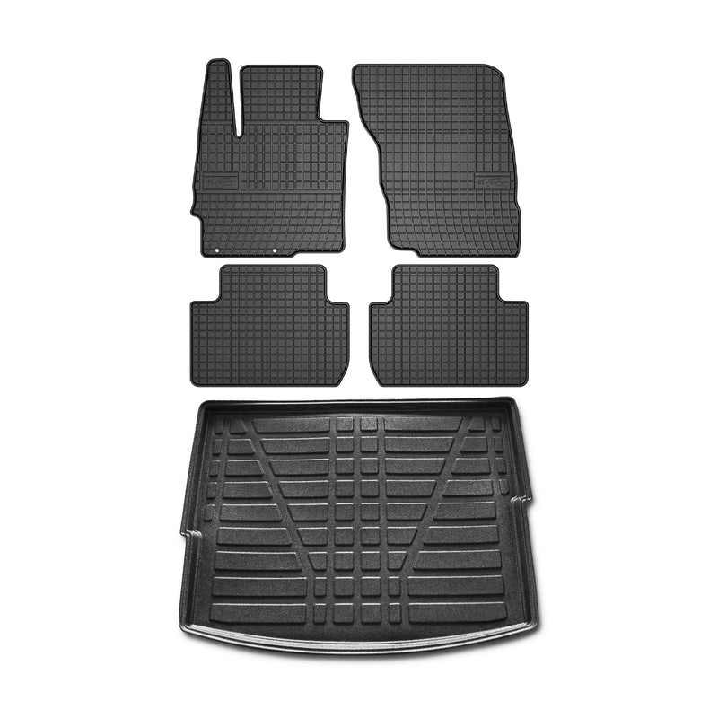 2018-2024 Mitsubishi Eclipse Cross Floor Mats & Cargo Liner Full Set All Weather Black