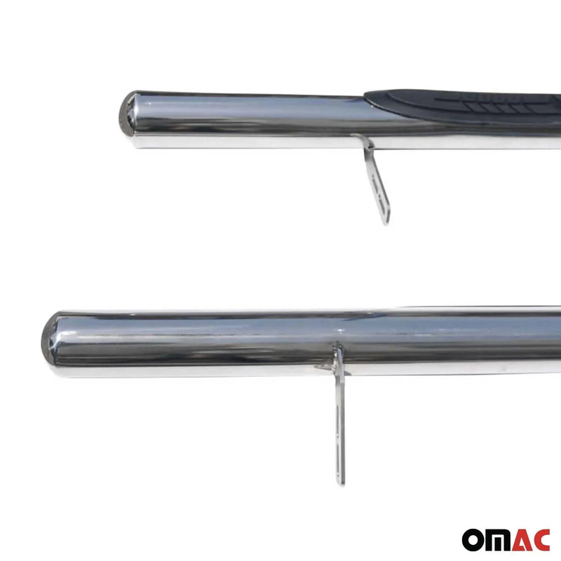 Steel Nerf Bars Side Step Running Board for Mercedes M Class W164 2005-2011 Gray - OMAC USA