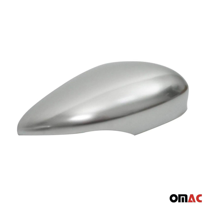 Side Mirror Cover Caps Fits Ford Fiesta / B-Max 2011-2019 Matt Steel 2 Pcs - OMAC USA