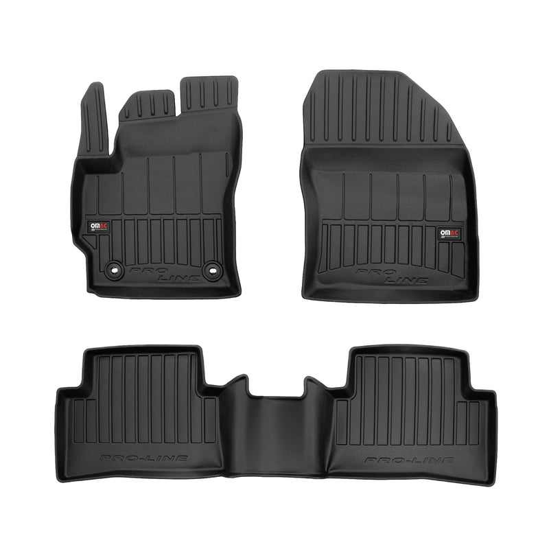 2022-2024 Toyota Corolla Cross Premium Floor Mats Liners Full Set All Weather Heavy Duty Black