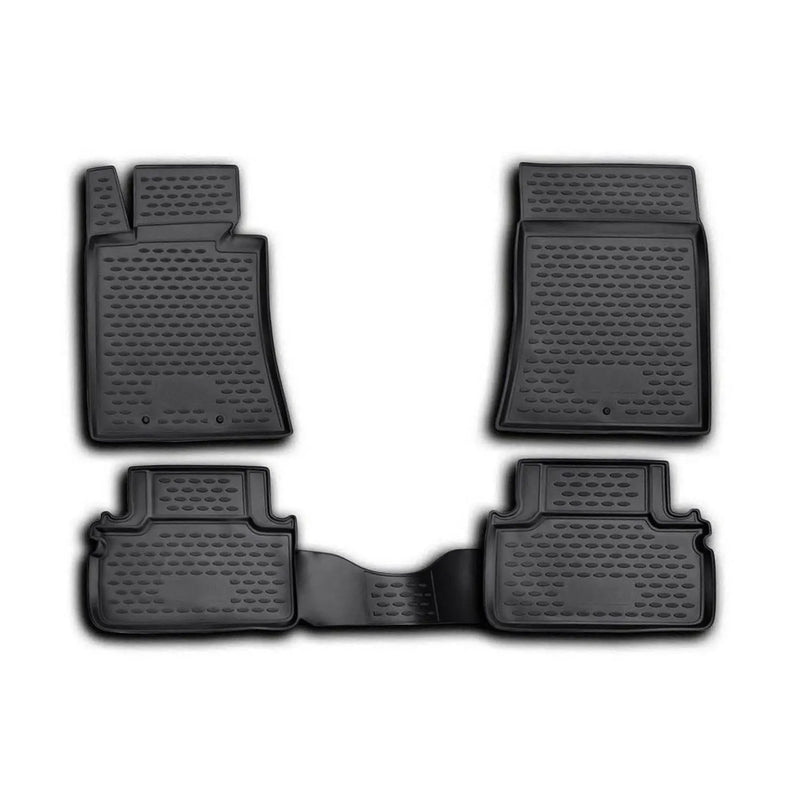 2010-2016 Hyundai Genesis Coupe Floor Mats Liners Full Set All Weather Black