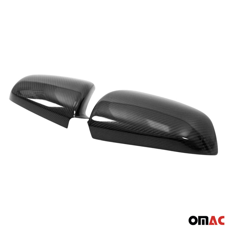 2008-2016 Audi A3 S3 A4 S4 A5 S5 RS3 RS4 RS5 Side Mirror Cover Caps Carbon Fiber Gloss Black 2 Pcs