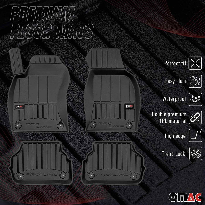 1997-2004 Audi A6 Sedan Premium Floor Mats Liners Full Set All Weather Heavy Duty