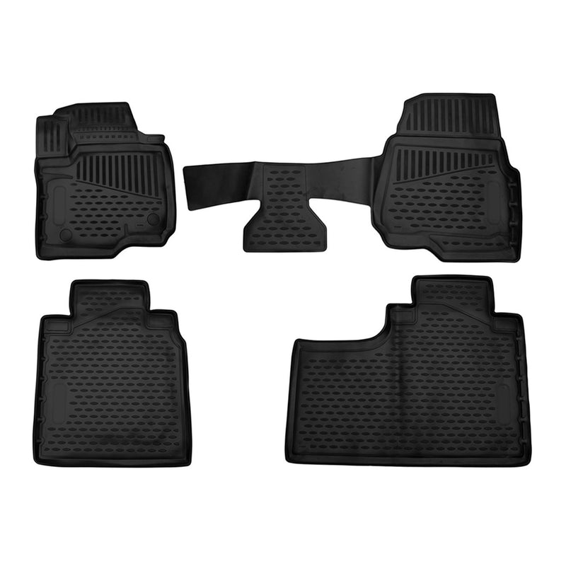 2017-2022 Ford F-250 Crew Cab Floor Mats Liners Full Set All Weather Black