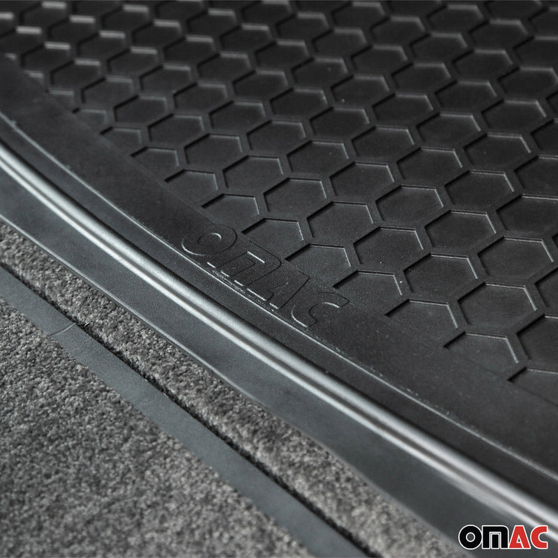 VW Tiguan Semi-Custom fit Cargo Mat Liner Waterproof Rubber Black 1Pc