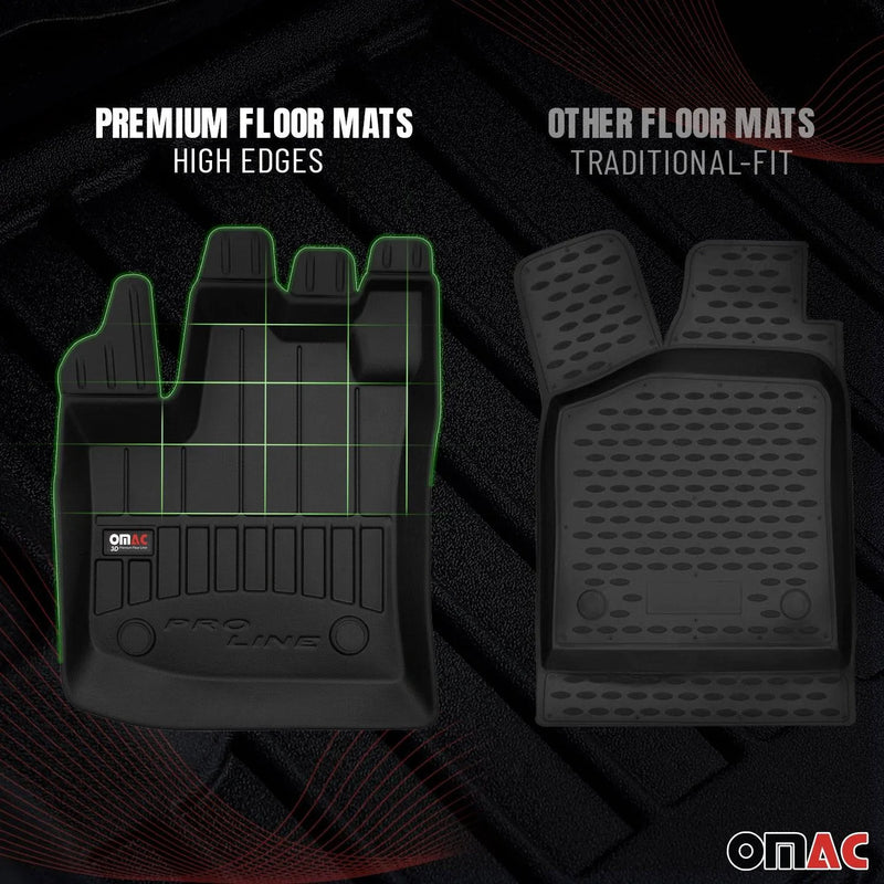 2014-2024 Mini Cooper F55 F56 F57 Premium Floor Mats Liners Full Set All Weather Heavy Duty