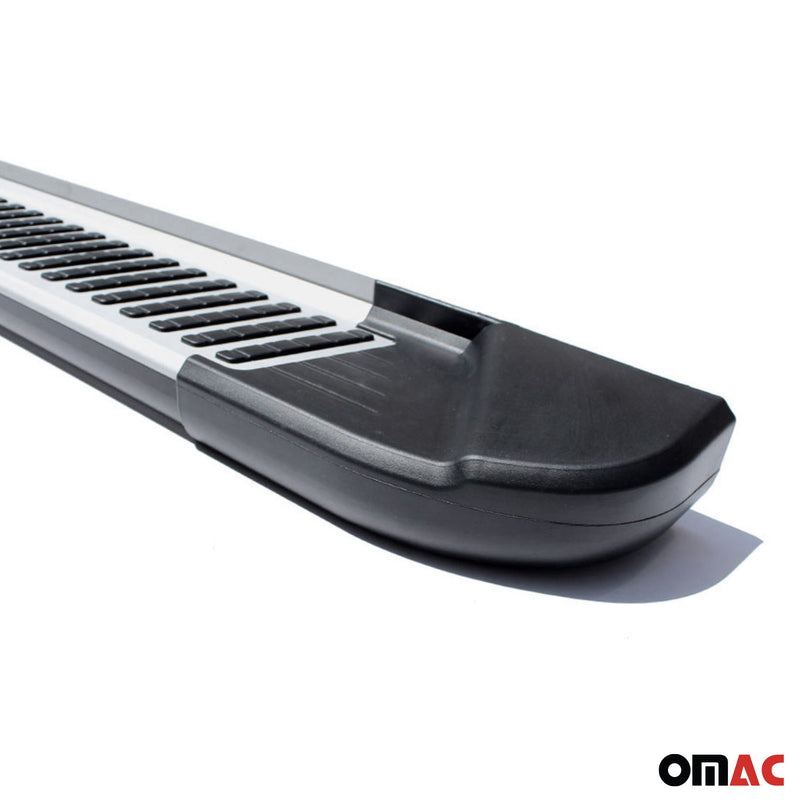 2008-2015 Chevrolet Captiva Sport Running Boards Side Steps Silver & Black