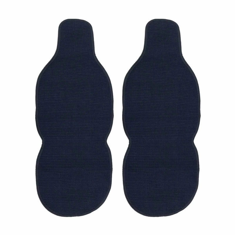 Porsche Antiperspirant Front Seat Cover Pads Black Dark Blue 2 Pcs