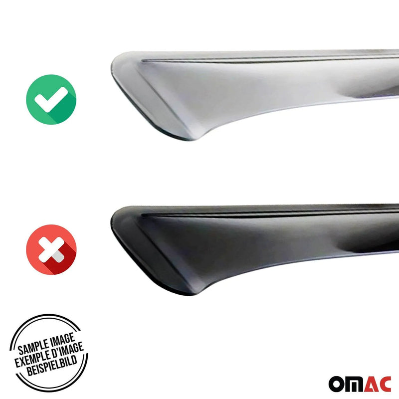 2019-2024 BMW 3 Series G20 Sedan / G21 Touring Window Visor Vent Rain Deflector 2Pcs Smoke