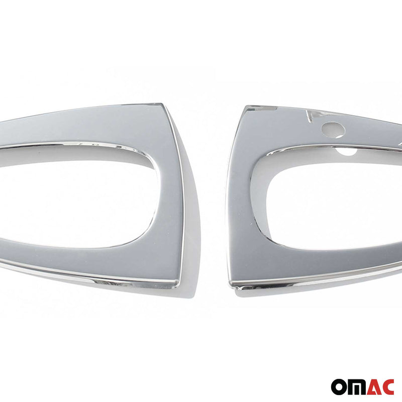 2007-2015 Smart ForTwo Car Door Handle Cover Protector Steel Chrome 2 Pcs