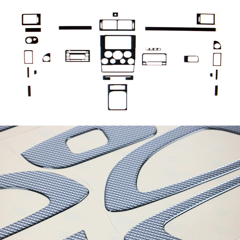 2002-2009 Ford Transit Connect Carbon Look Dashboard Console Trim Kit 20 Pcs