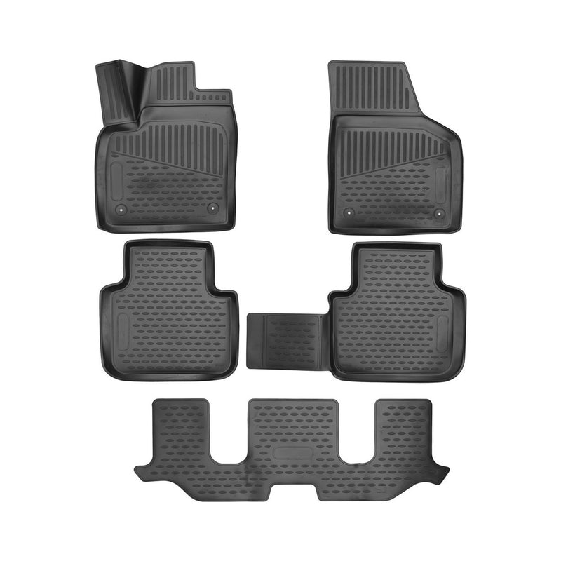 2018-2024 Volkswagen Atlas Floor Mats Liners Full Set All Weather Black