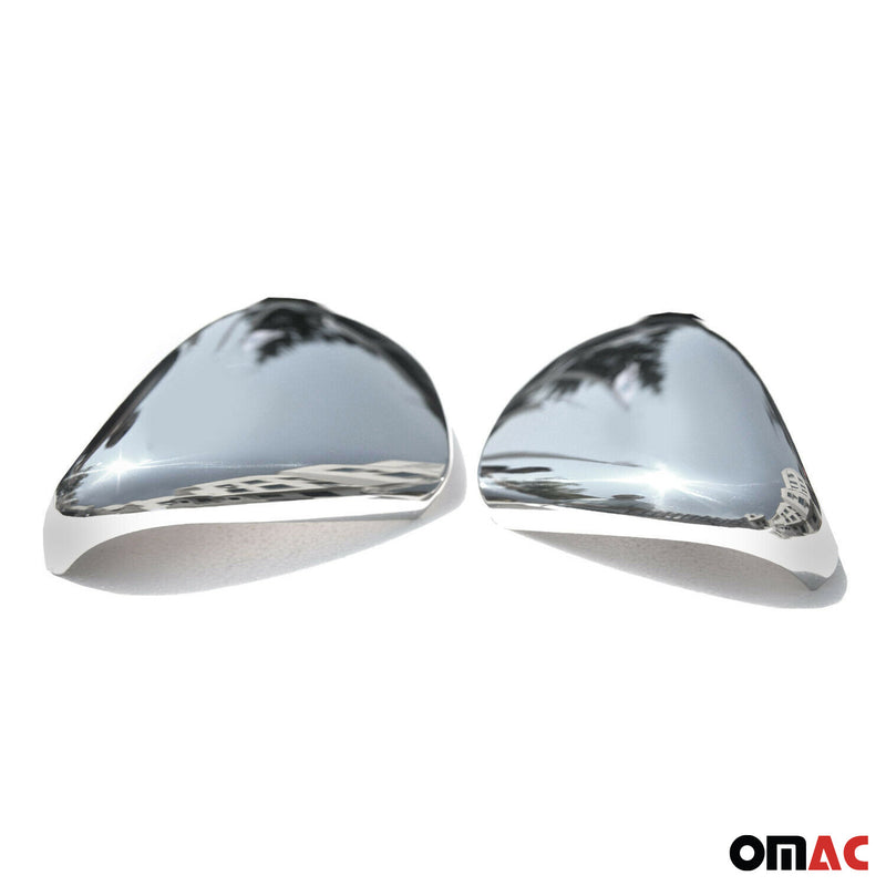 2010-2014 VW Golf Mk6 Side Mirror Cover Caps Steel Silver 2 Pcs