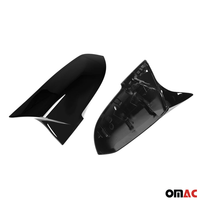 Side Mirror Cover Caps fits BMW 1 2 3 4 X1 M2 i3 F20 F22 F30 Gloss Black