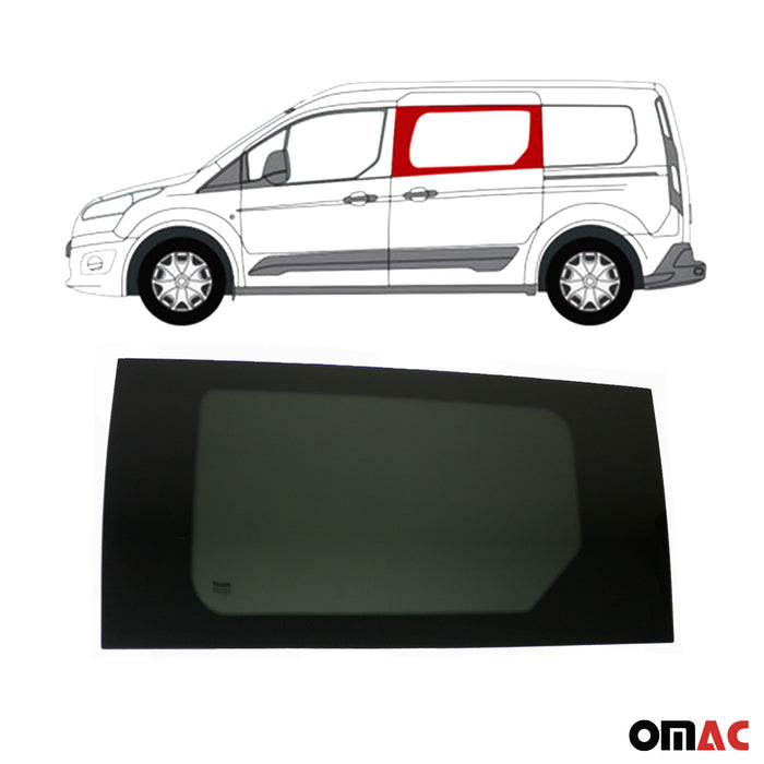 Window Glass for Ford Transit Connect 2014-2024 Front Left Side L2 Black