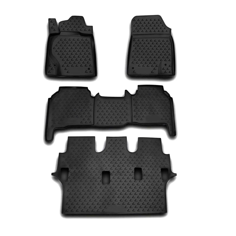 2008-2011 Lexus LX 570 Floor Mats Liners Full Set All Weather Black