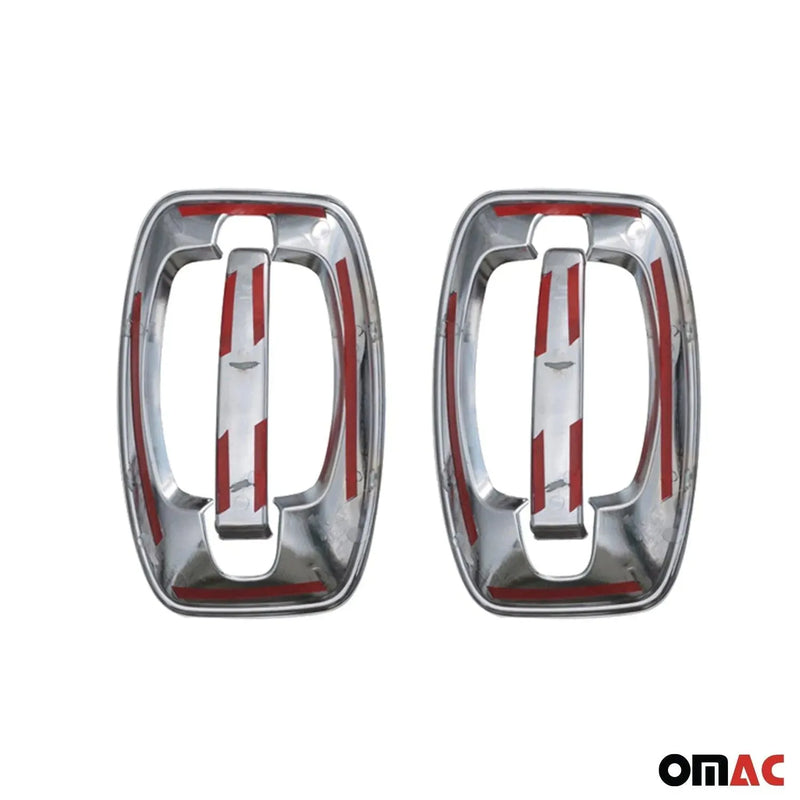 Car Door Handle Cover Protector for RAM ProMaster 2014-2024 Silver Chrome 8 Pcs - OMAC USA