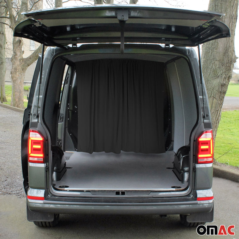 2016-2024 Mercedes Metris Cabin Divider Curtains Privacy Curtains Black 2 Curtains