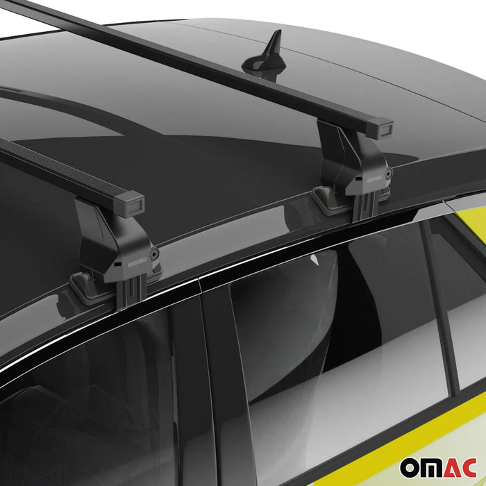 Smooth Roof Racks Cross Bars Luggage Carrier for Toyota Tundra 2007-2021 Black