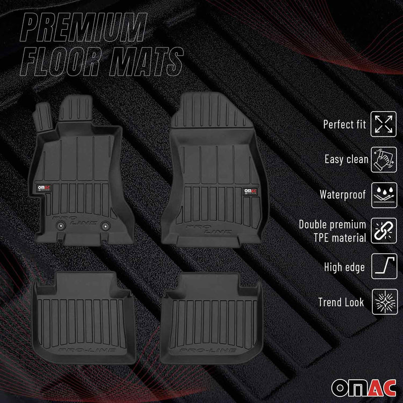 2016-2017 Subaru Crosstrek Premium Floor Mats Liners Full Set All Weather Heavy Duty