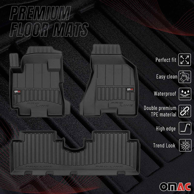 2005-2009 Hyundai Tucson Premium Floor Mats Liners Full Set All Weather Heavy Duty