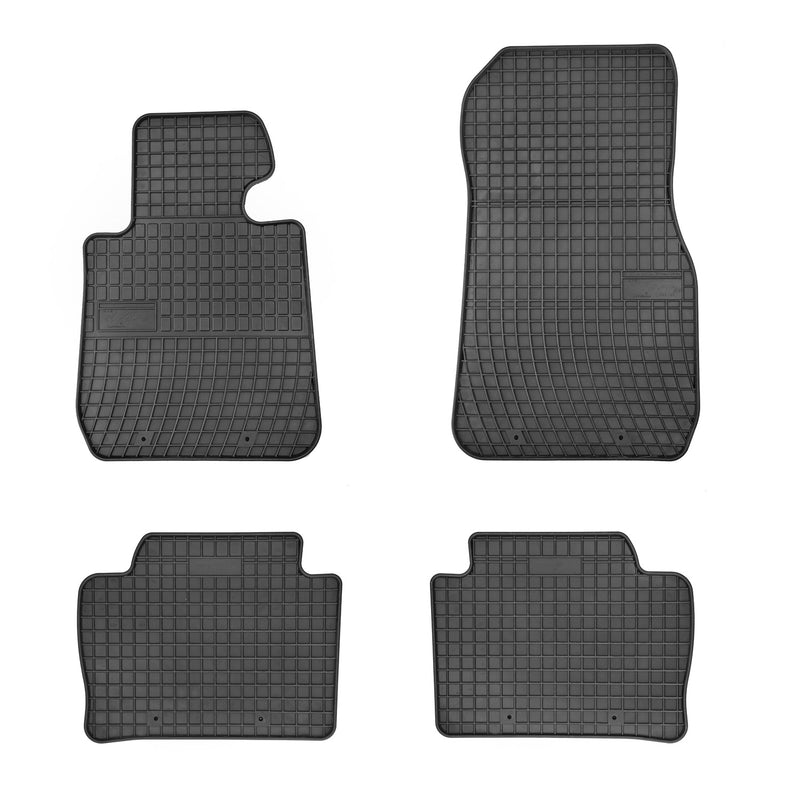 2012-2019 BMW 3 Series F30 Sedan Floor Mats Liners Full Set All Weather Rubber Black