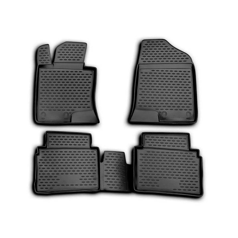 2011-2014 Hyundai Sonata Floor Mats Liners Full Set All Weather Black