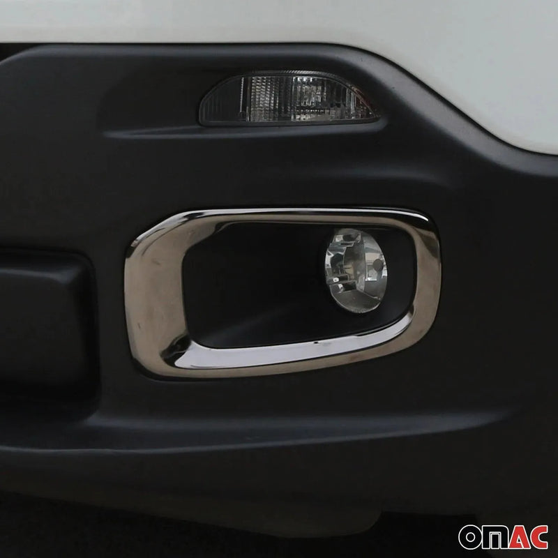 Fog Light Lamp Bezel Cover for Jeep Renegade 2015-2018 Steel Dark 2 Pcs - OMAC USA