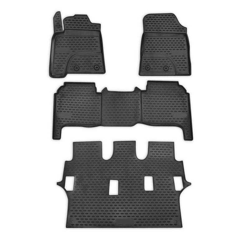 2013-2021 Lexus LX 570 Floor Mats Liners Full Set All Weather Black