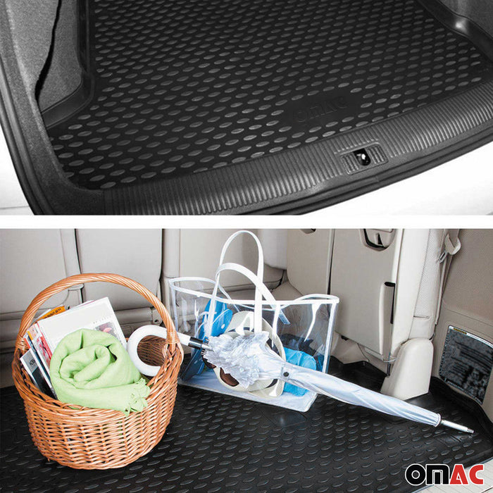 OMAC Cargo Mats Liner for Audi A7 Sportback 2019-2024 Waterproof TPE Black