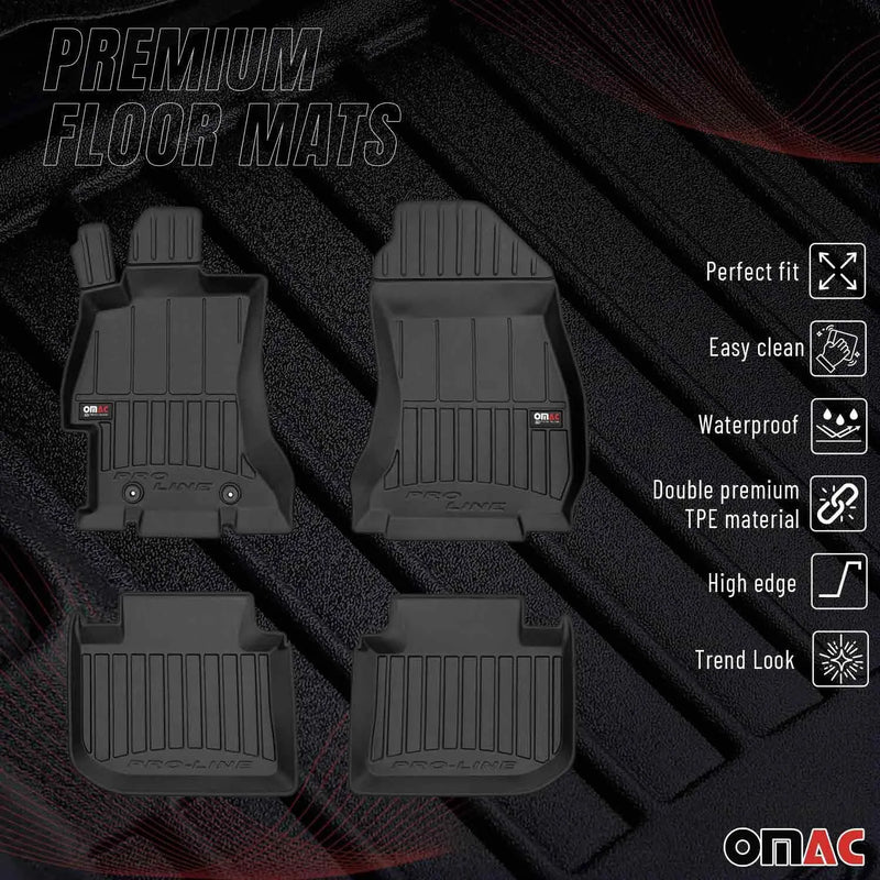 2016-2017 Subaru Crosstrek Premium Floor Mats Liners Full Set All Weather Heavy Duty