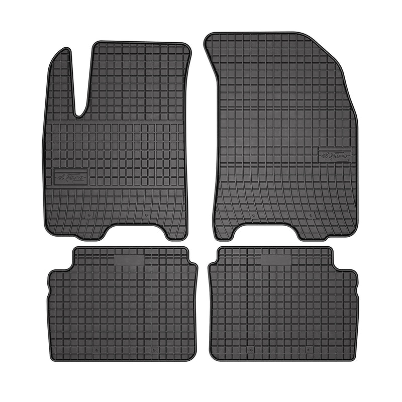 2004-2011 Chevrolet Aveo Hatchback Floor Mats Liners Full Set All Weather Rubber Black