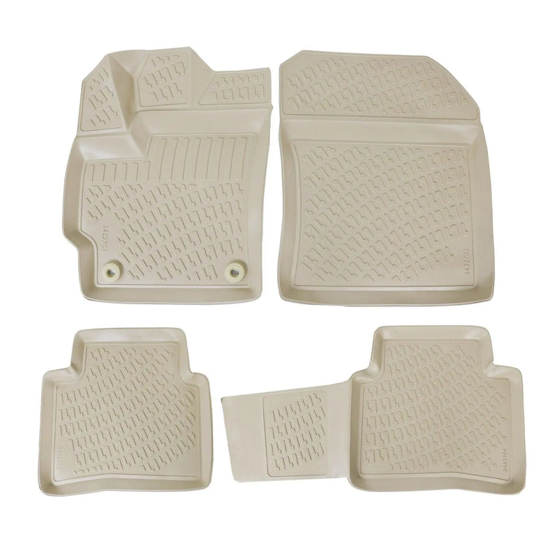 2020-2024 Toyota Corolla Sedan Floor Mats Liners Full Set All Weather Beige