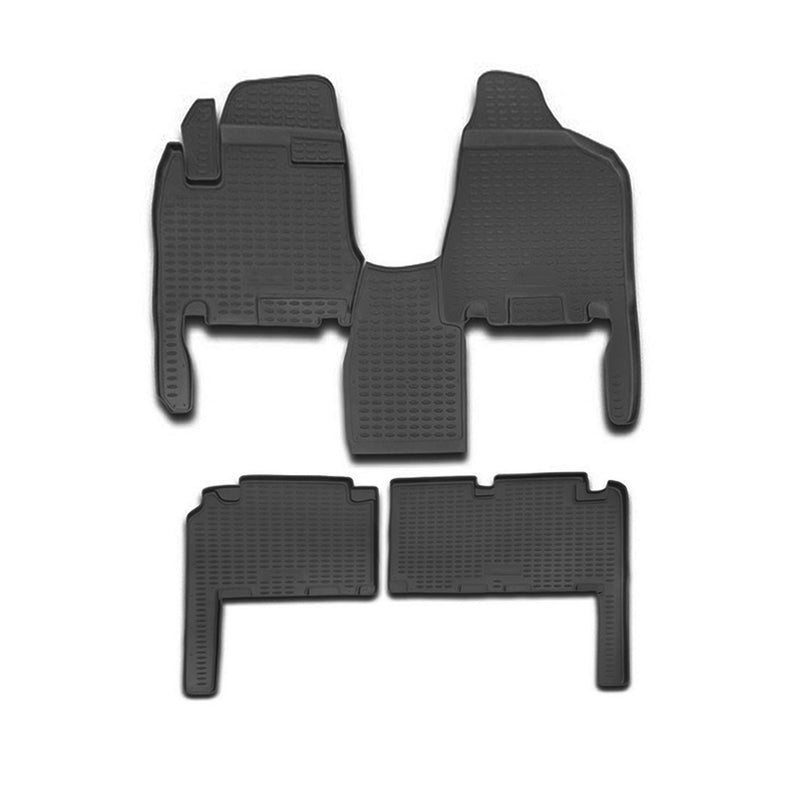 2006-2014 Hyundai Entourage Floor Mats Liners Full Set All Weather Black